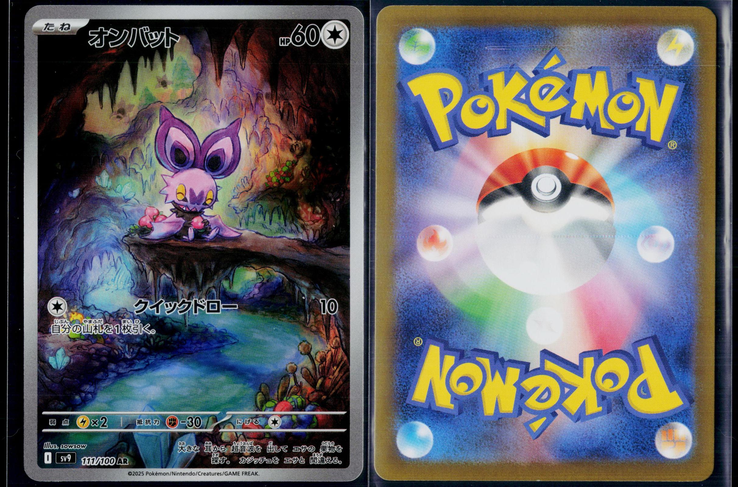 NOIBAT 111/100 POKEMON BATTLE PARTNERS ART RARE JAPANESE NM