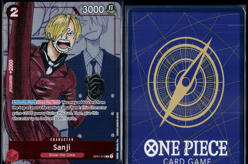 SANJI (ALTERNATE ART) OP01-013 ONE PIECE ONE PIECE PROMOTION CARDS P NM
