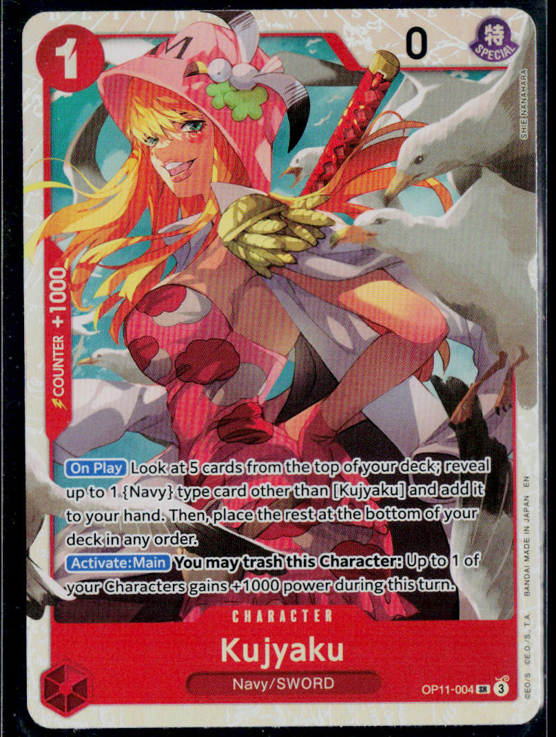 KUJYAKU OP11-004 ONE PIECE A FIST OF DIVINE SPEED SR NM