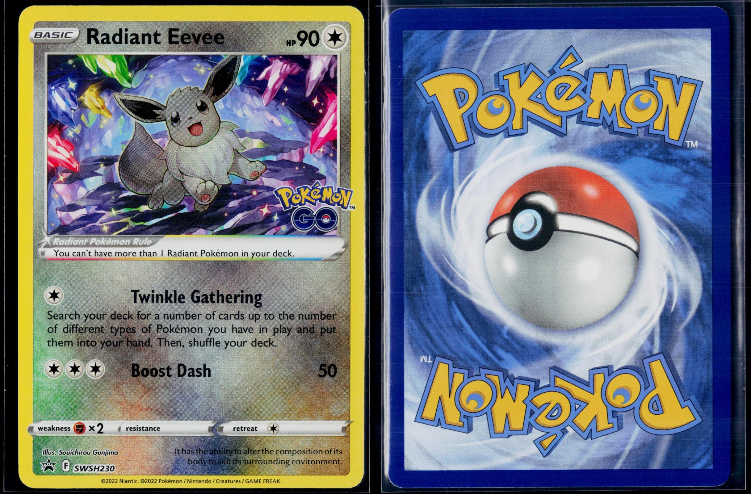 RADIANT EEVEE SWSH230 POKEMON SWORD & SHIELD PROMO HOLO P NM