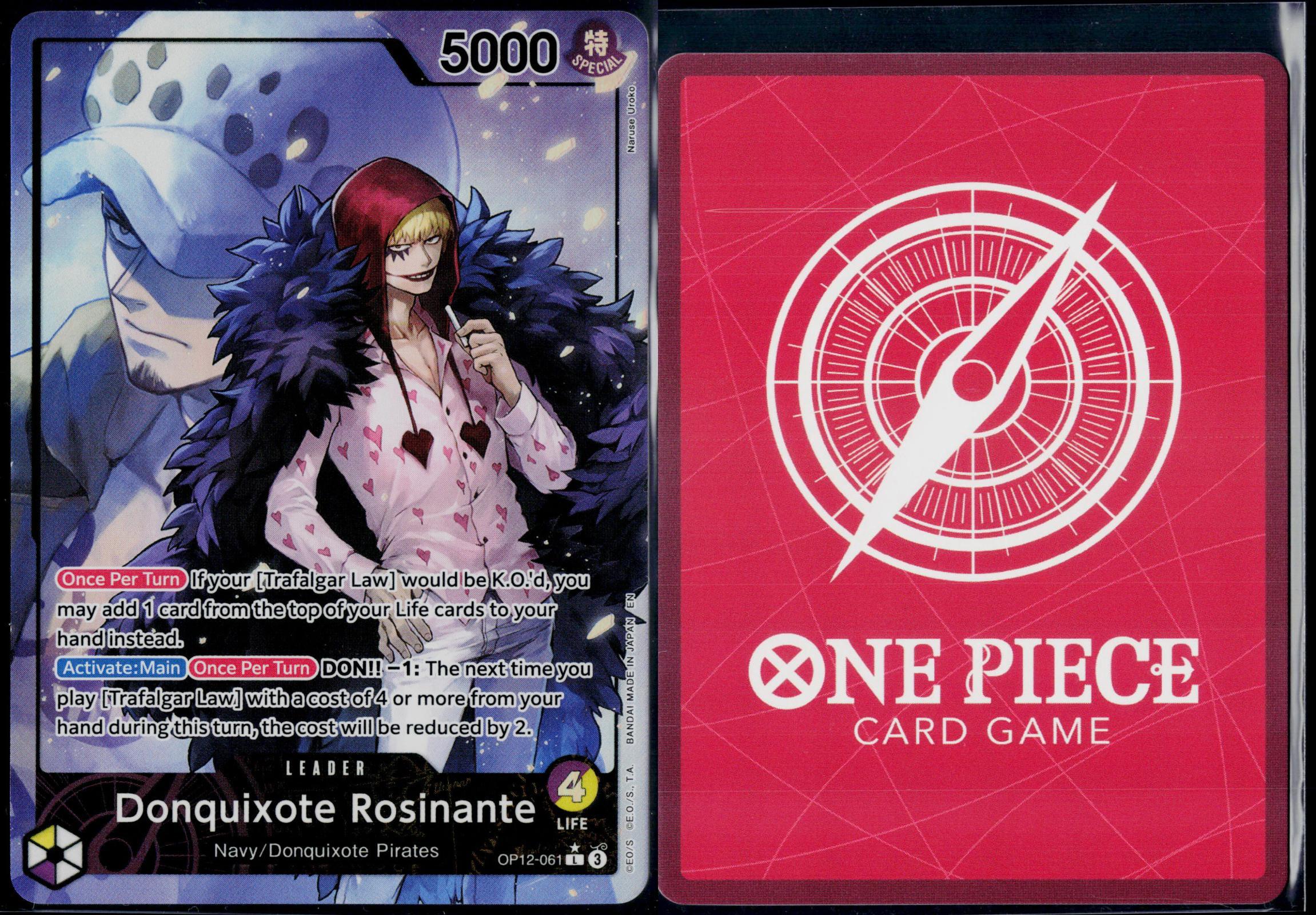 DONQUIXOTE ROSINANTE (ALTERNATE ART) OP12-061 ONE PIECE LEGACY OF THE MASTER NM