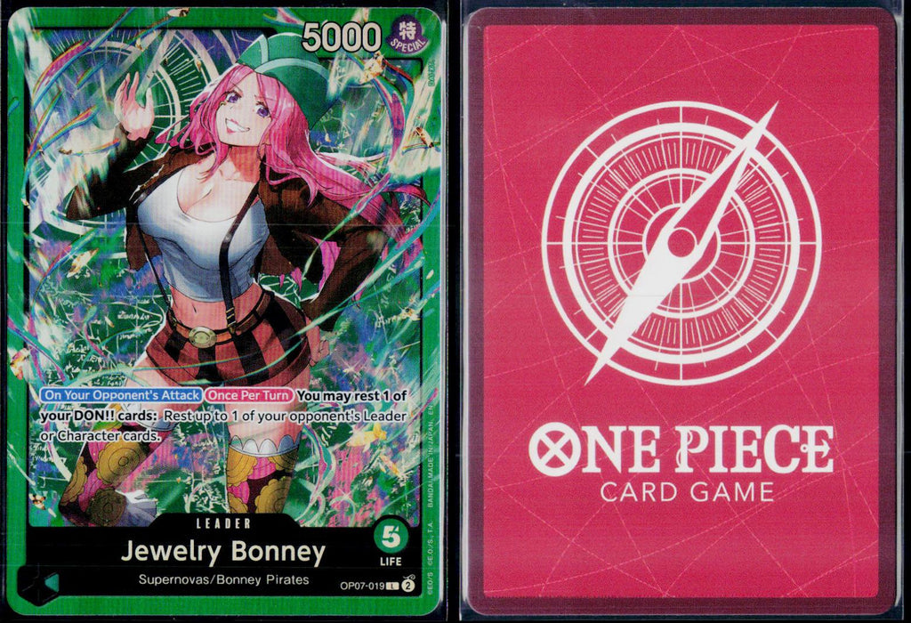 JEWELRY BONNEY OP07-019 ONE PIECE STARTER DECK 24: GREEN JEWELRY BONNEY L NM