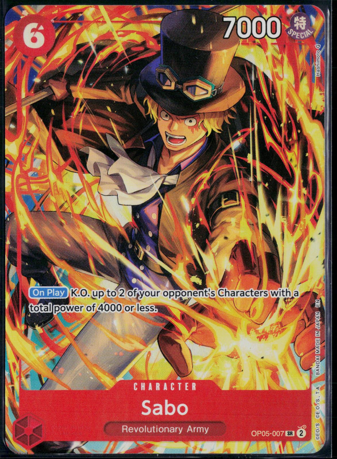 SABO (ILLUSTRATION BOX VOL.5) OP05-007 ONE PIECE ONE PIECE PROMOTION CARDS SR NM