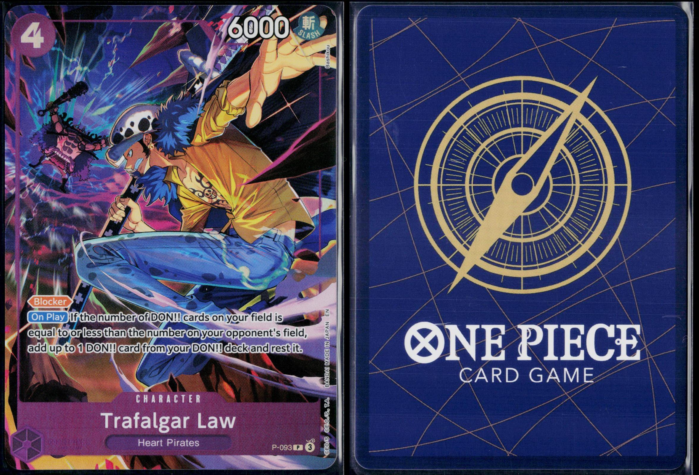 TRAFALGAR LAW (ILLUSTRATION BOX VOL.6) P-093 ONE PIECE PROMOTION CARDS NM