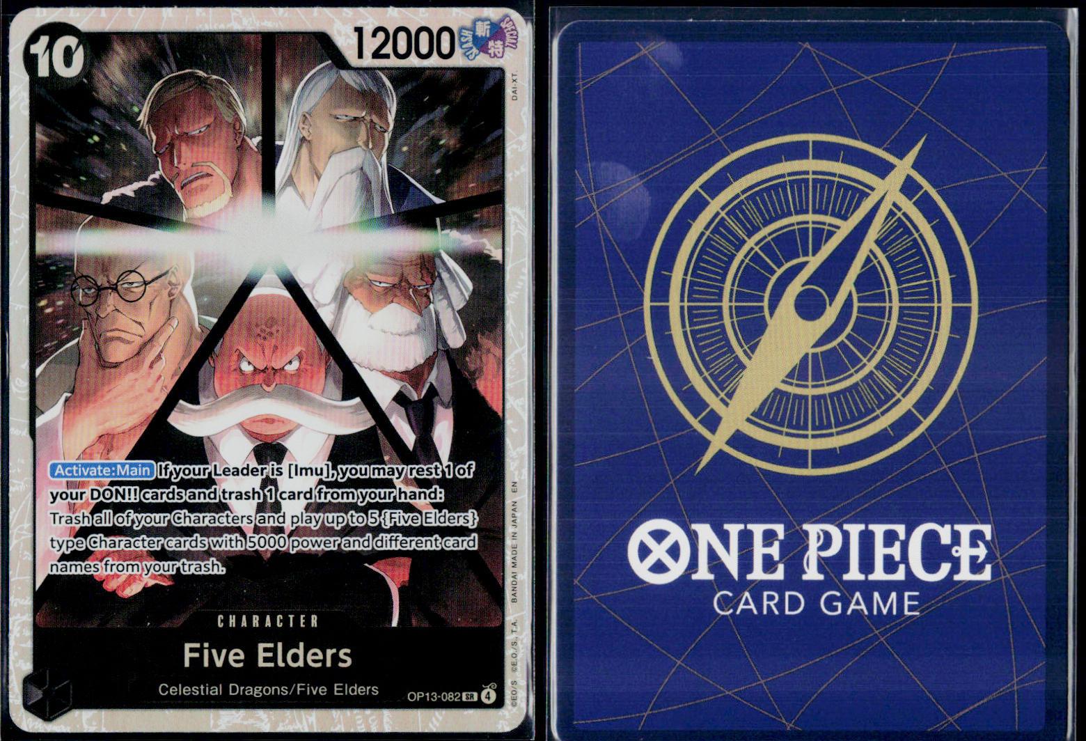 FIVE ELDERS OP13-082 ONE PIECE CARRYING ON HIS WILL SR NM
