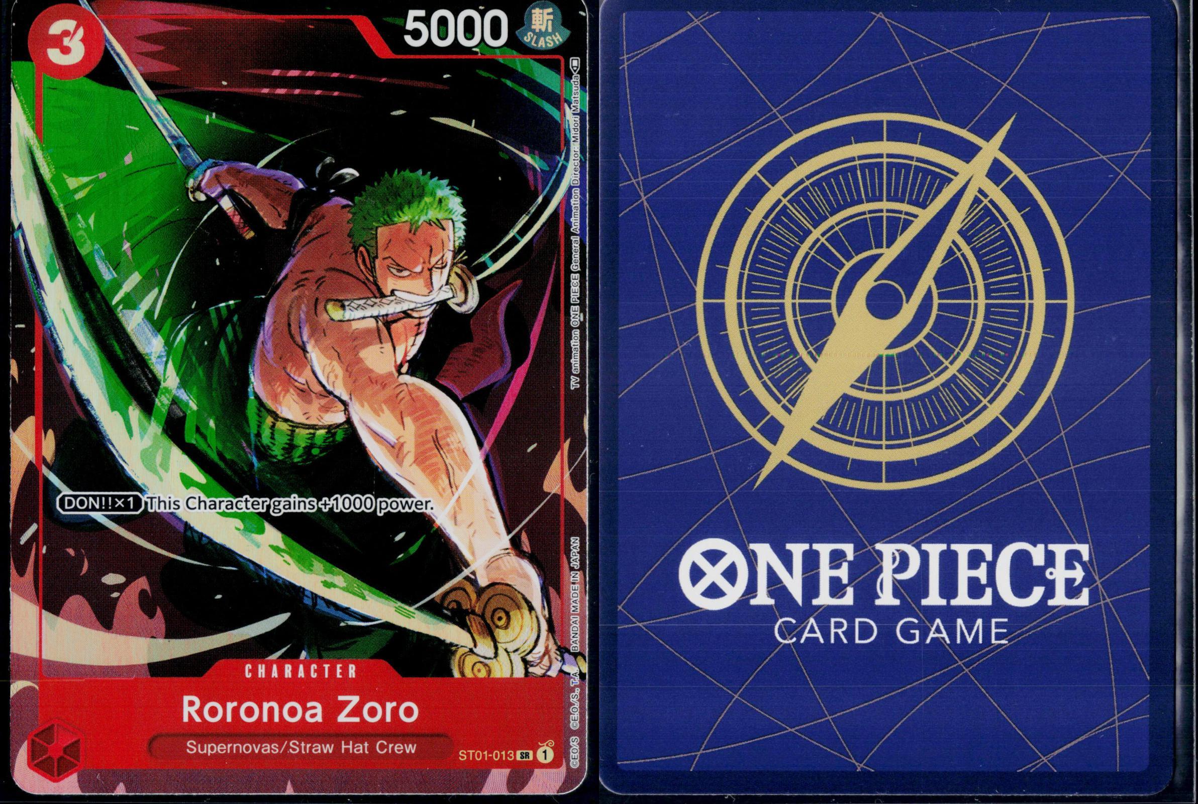 RORONOA ZORO (GIFT COLLECTION 2023) ST01-013 ONE PIECE PROMOTION CARDS NM