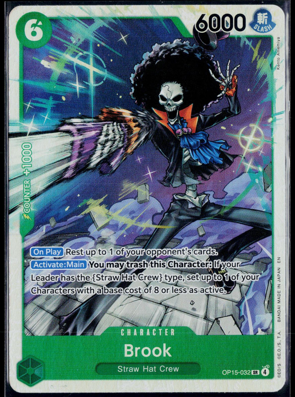 BROOK OP15-032 ONE PIECE ADVENTURE ON KAMI'S ISLAND SR NM