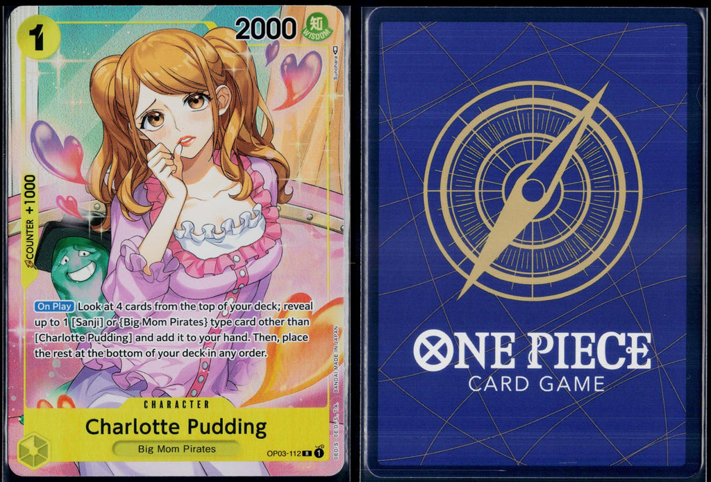 CHARLOTTE PUDDING (ALTERNATE ART) OP03-112 ONE PIECE PILLARS OF STRENGTH R NM