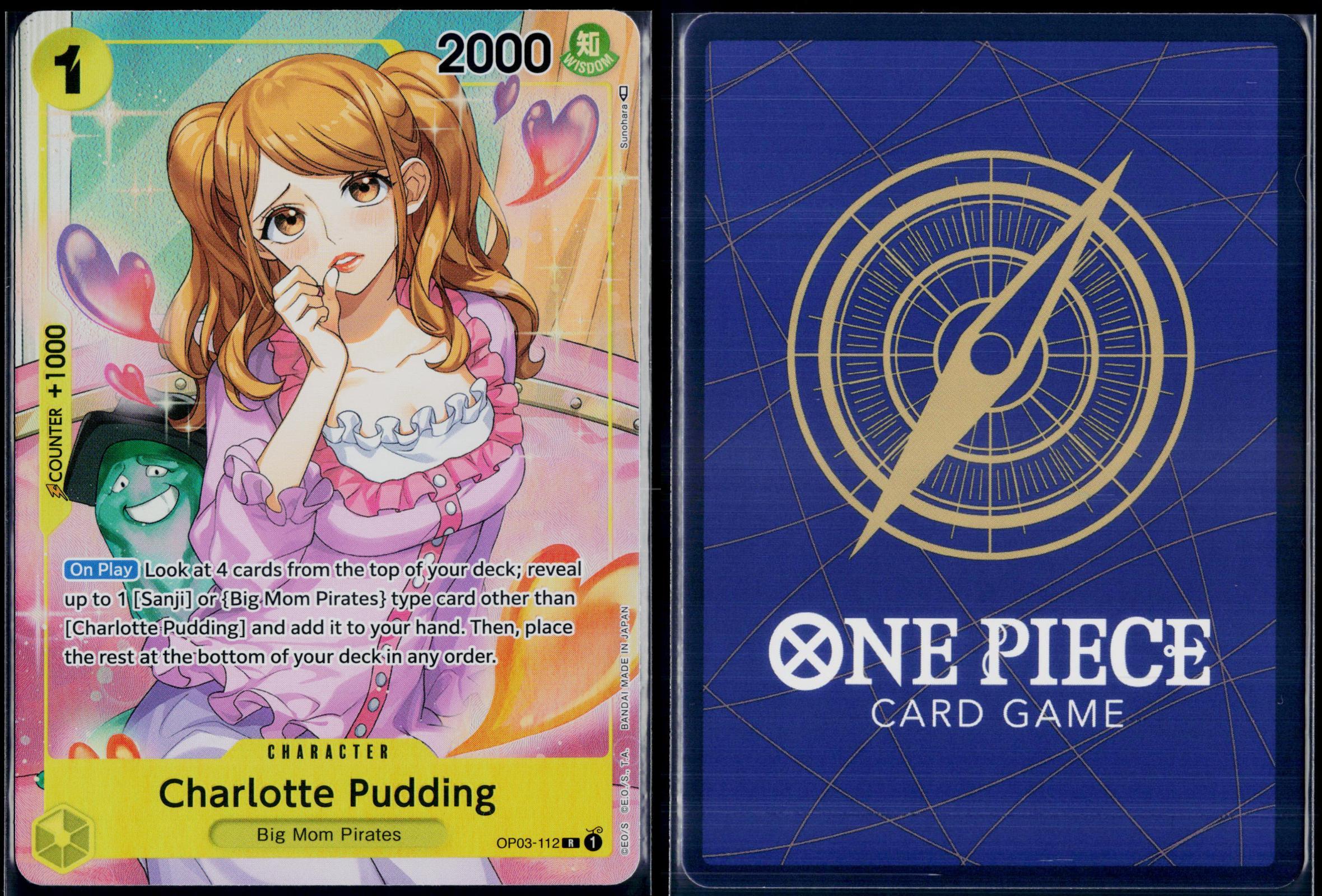 CHARLOTTE PUDDING (ALTERNATE ART) OP03-112 ONE PIECE PILLARS OF STRENGTH R NM