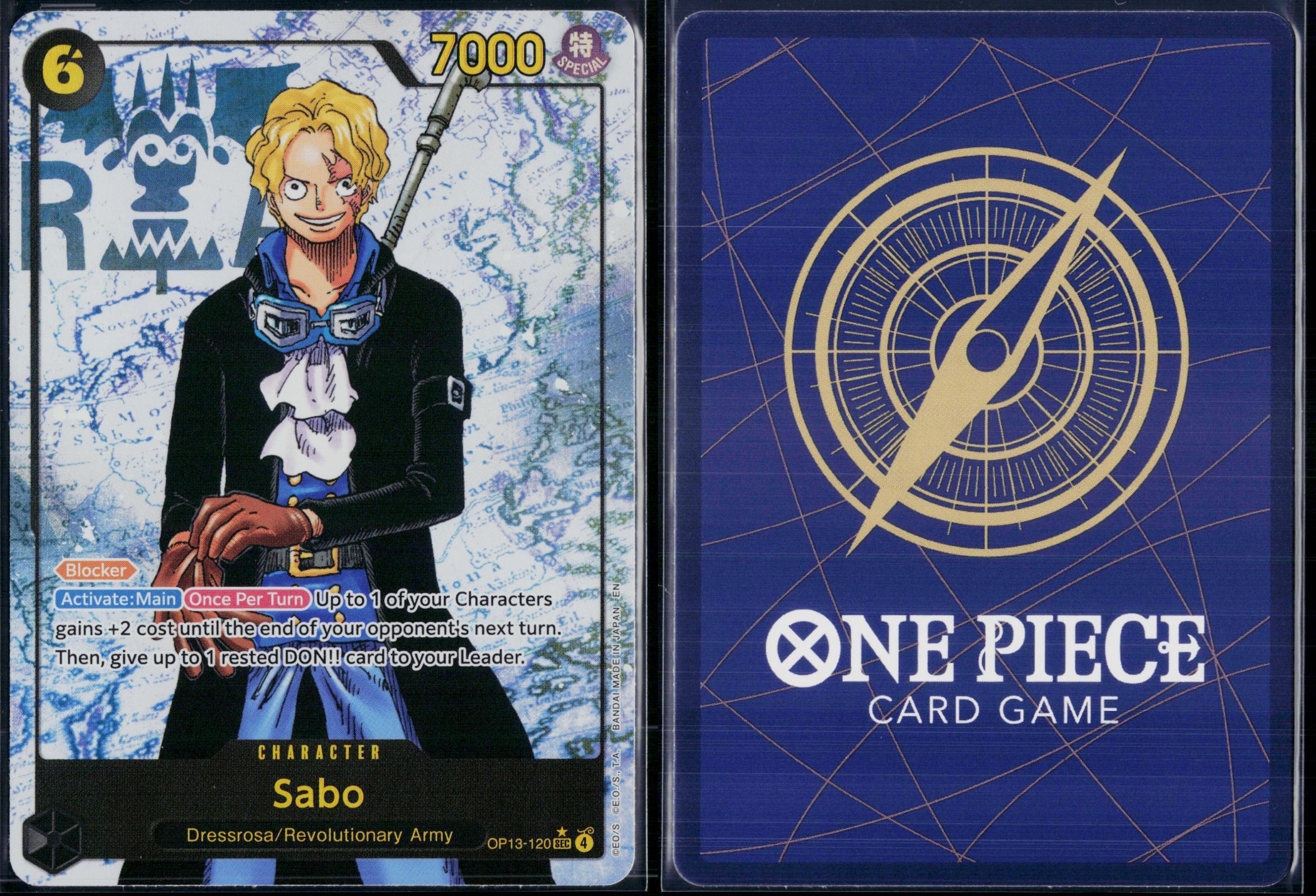 SABO (120) (PARALLEL) OP13-120 ONE PIECE CARRYING ON HIS WILL SEC NM
