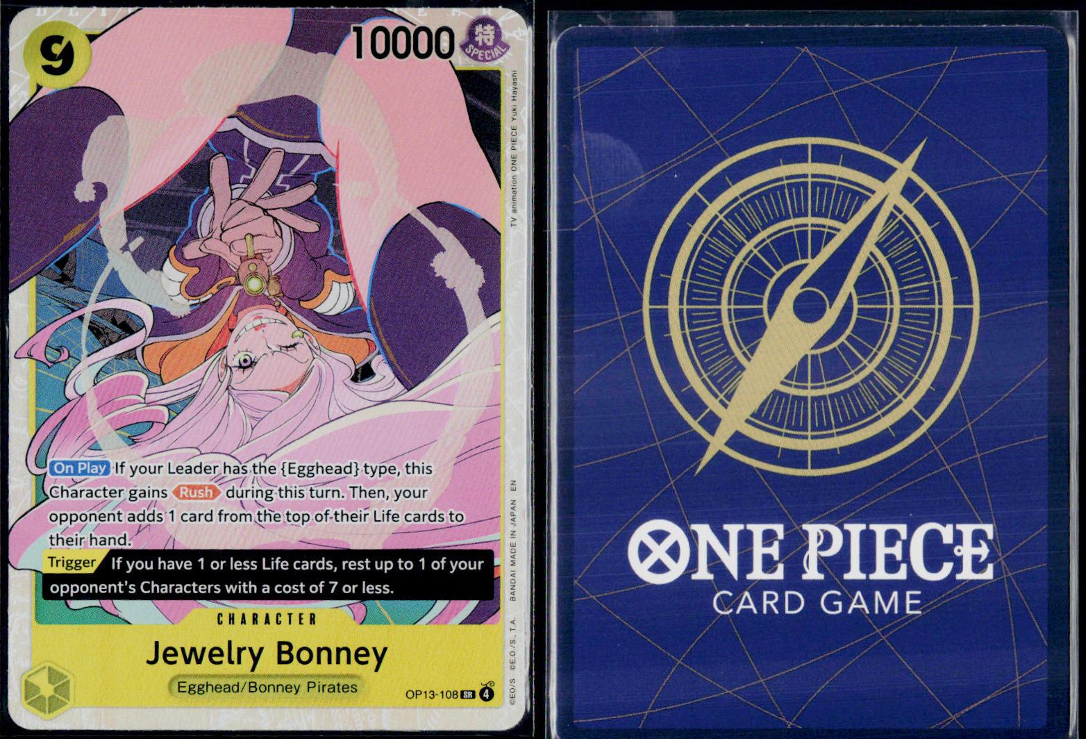 JEWELRY BONNEY (108) OP13-108 ONE PIECE CARRYING ON HIS WILL SR NM