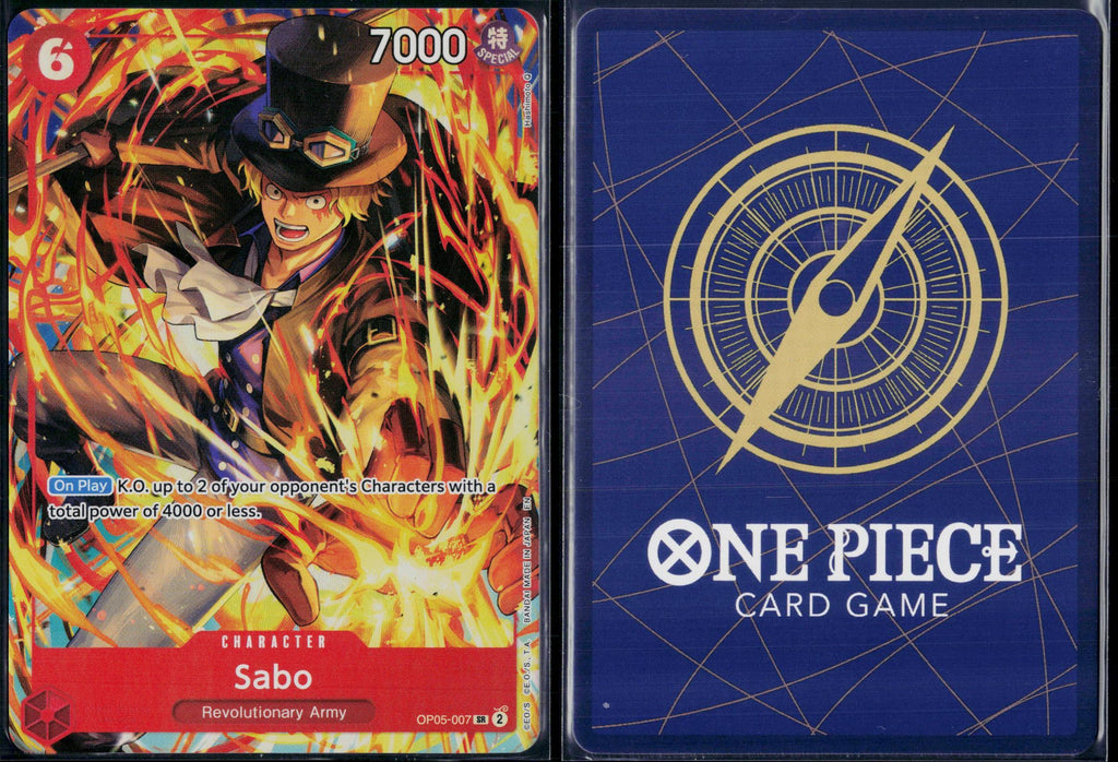 SABO (ILLUSTRATION BOX VOL.5) OP05-007 ONE PIECE ONE PIECE PROMOTION CARDS SR NM