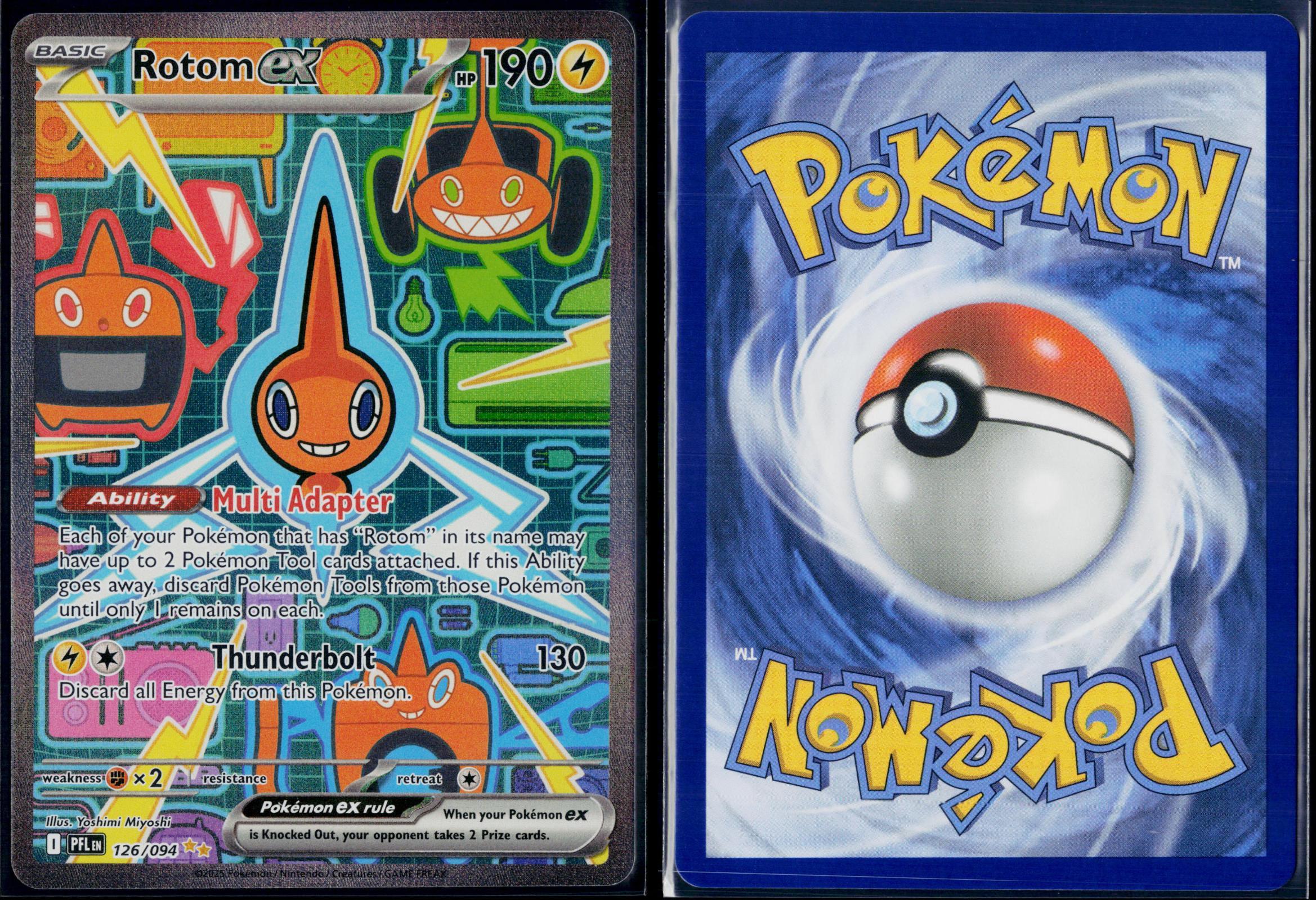 ROTOM EX 126/094 POKEMON PHANTASMAL FLAMES SPECIAL ILLUSTRATION RARE NM