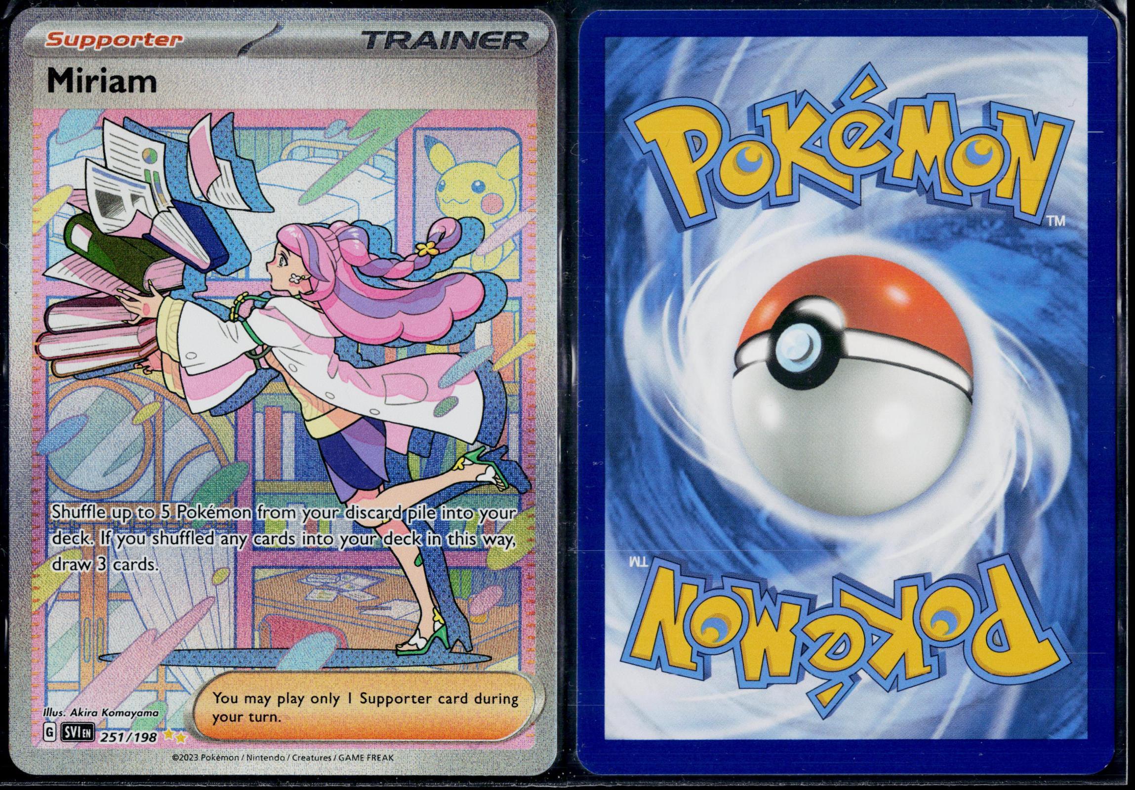 MIRIAM 251/198 POKEMON SCARLET & VIOLET SPECIAL ILLUSTRATION RARE NM