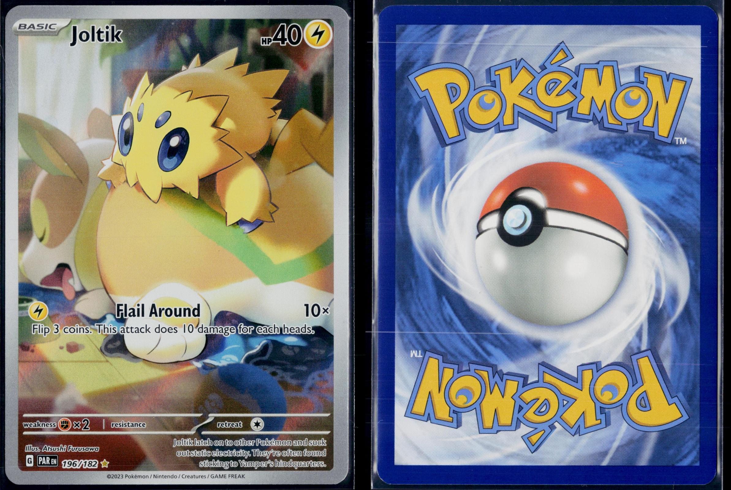 JOLTIK 196/182 POKEMON PARADOX RIFT ILLUSTRATION RARE NM