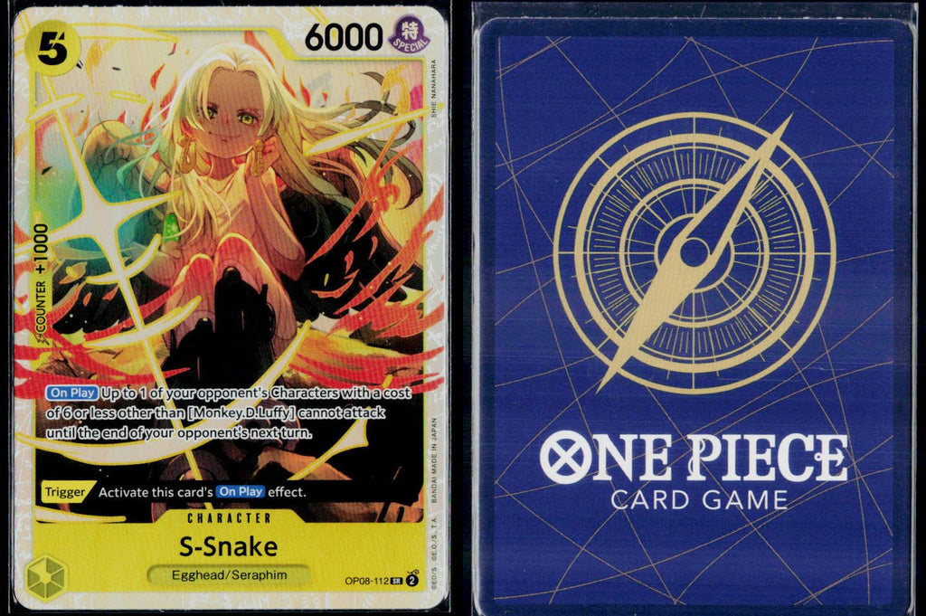 S-SNAKE OP08-112 ONE PIECE TWO LEGENDS SR NM