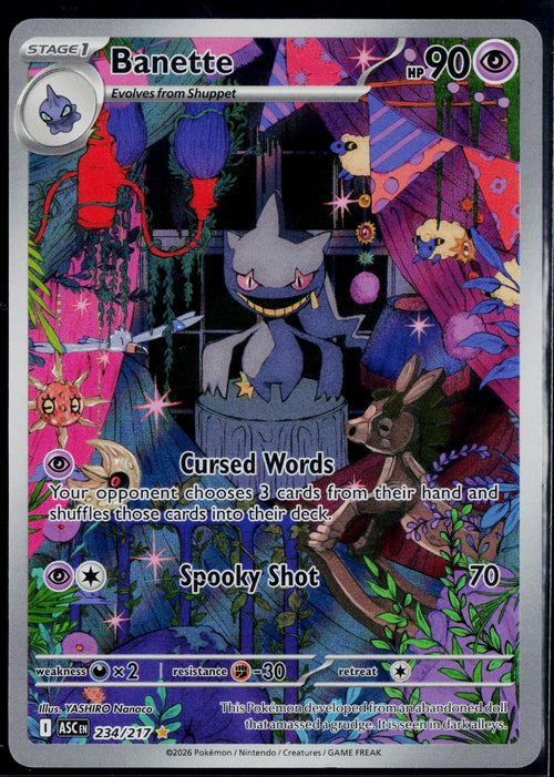 BANETTE 234/217 POKEMON ASCENDED HEROES ILLUSTRATION RARE NM