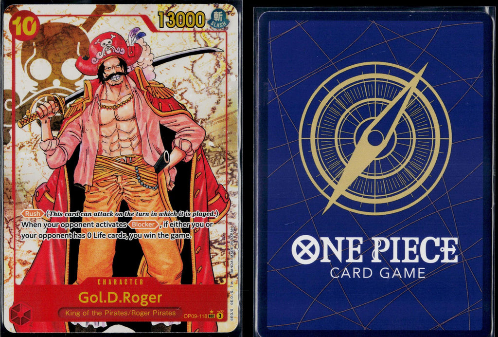 GOL.D.ROGER (ALTERNATE ART) OP09-118 ONE PIECE EMPERORS IN THE NEW WORLD SEC NM