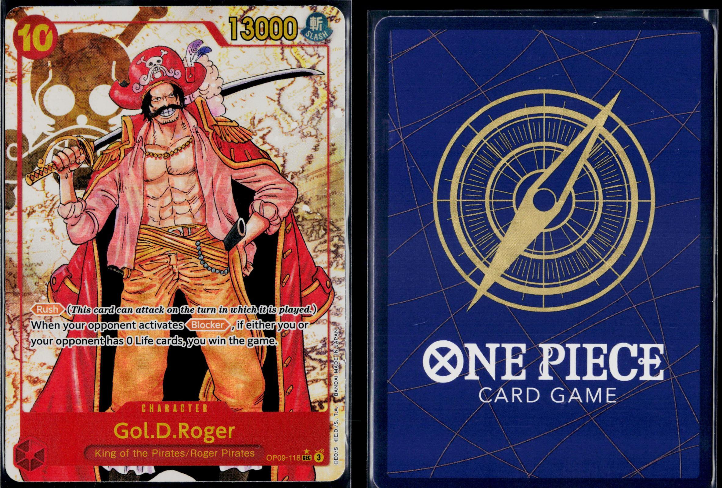 GOL.D.ROGER (ALTERNATE ART) OP09-118 ONE PIECE EMPERORS IN THE NEW WORLD SEC NM