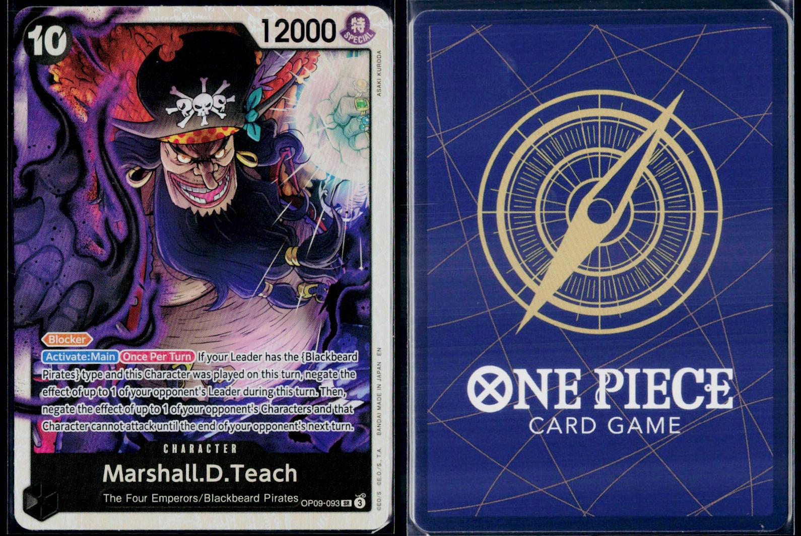 MARSHALL.D.TEACH (REPRINT) OP09-093 ONE PIECE PREMIUM BOOSTER NM
