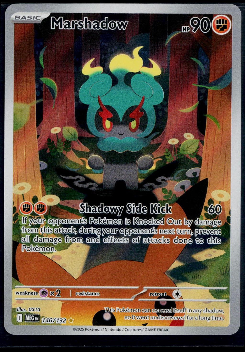 MARSHADOW 146/132 POKEMON MEGA EVOLUTION ILLUSTRATION RARE NM