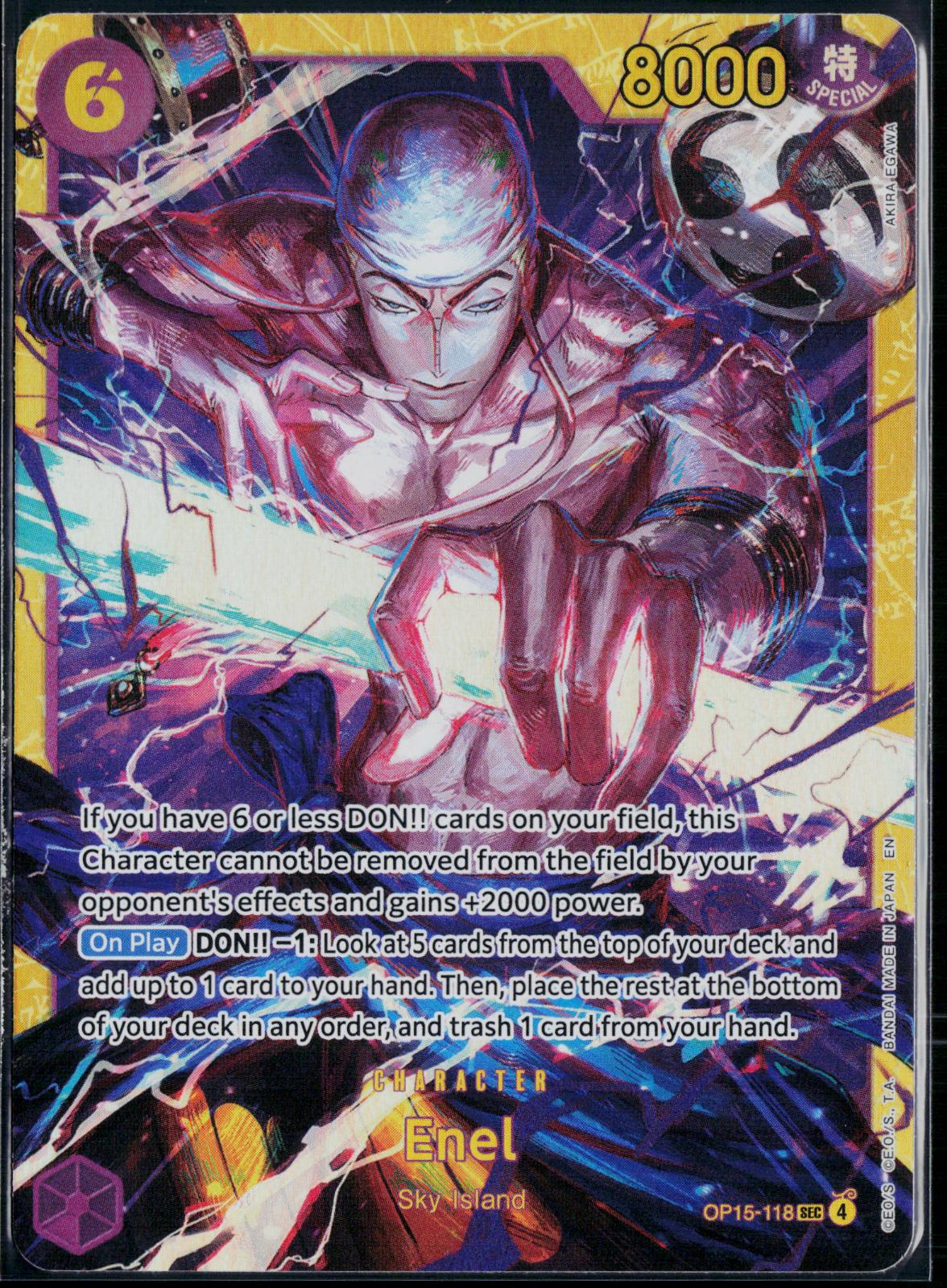 ENEL OP15-118 ONE PIECE ADVENTURE ON KAMI'S ISLAND SEC NM