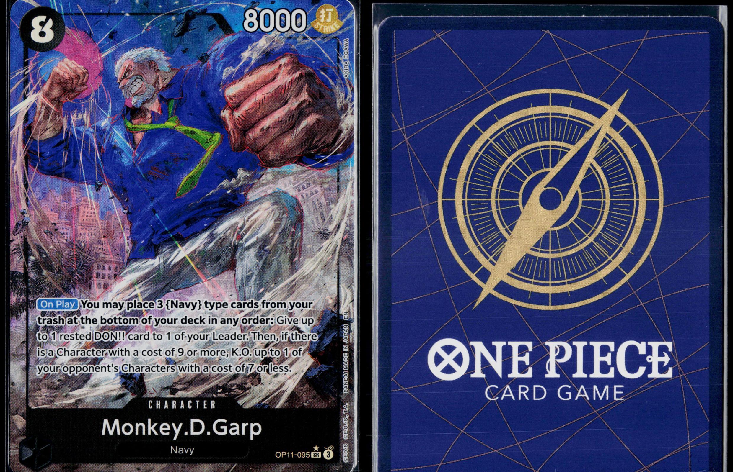 MONKEY.D.GARP (ALTERNATE ART) OP11-095 ONE PIECE A FIST OF DIVINE SPEED SR NM