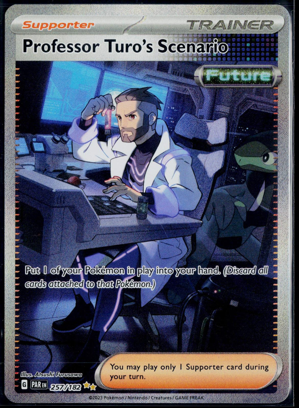 PROFESSOR TURO'S SCENARIO 257/182 POKEMON PARADOX RIFT NM