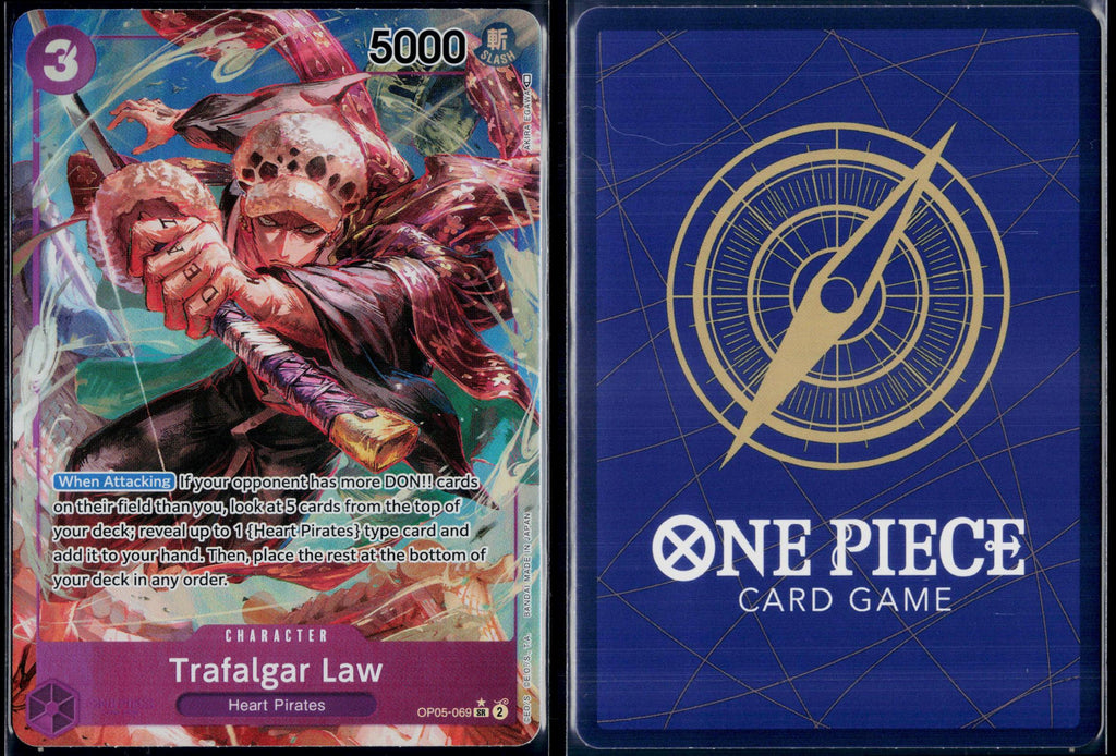 TRAFALGAR LAW (ALTERNATE ART) OP05-069 ONE PIECE AWAKENING OF THE NEW ERA NM