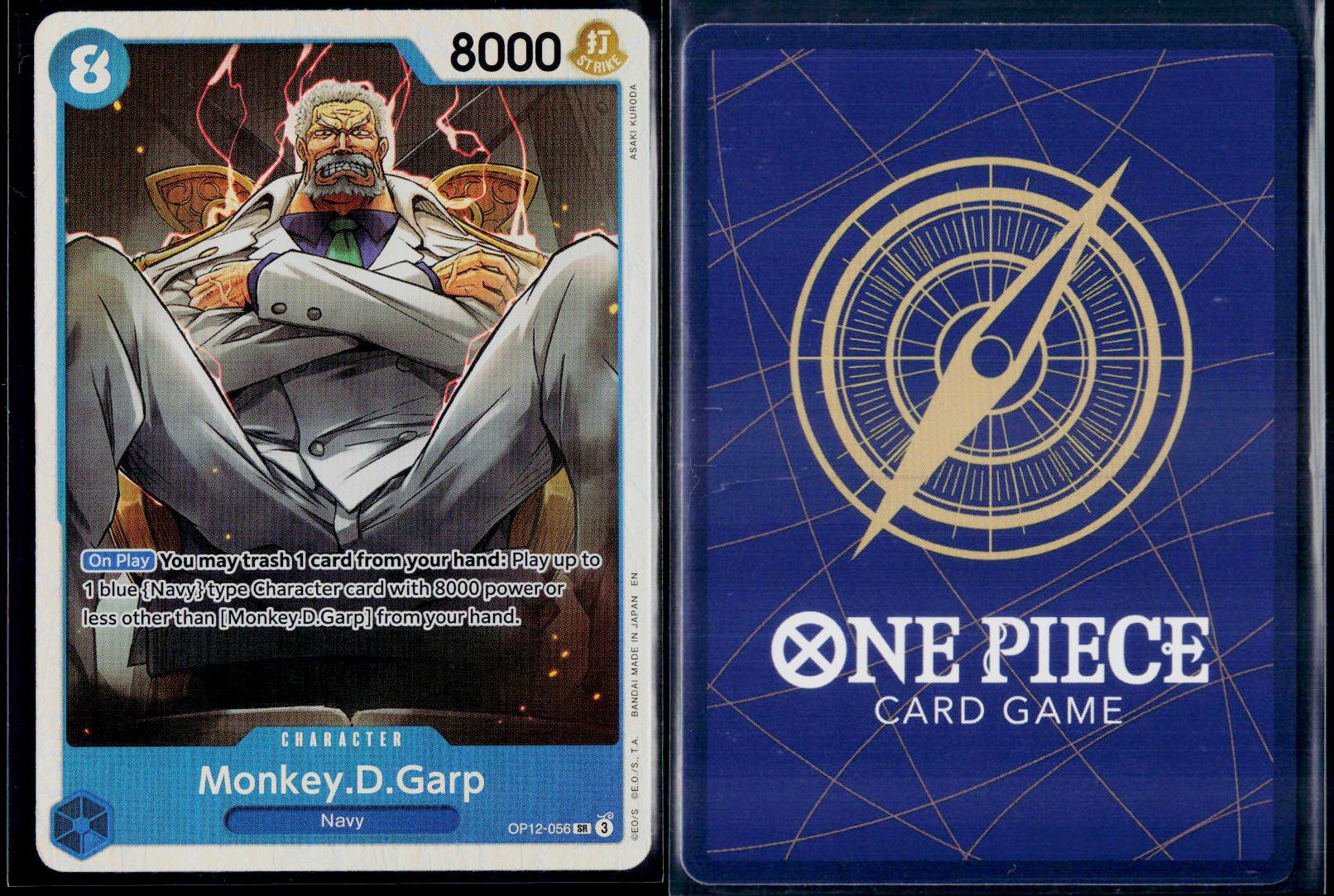 MONKEY.D.GARP OP12-056 ONE PIECE LEGACY OF THE MASTER SR NM
