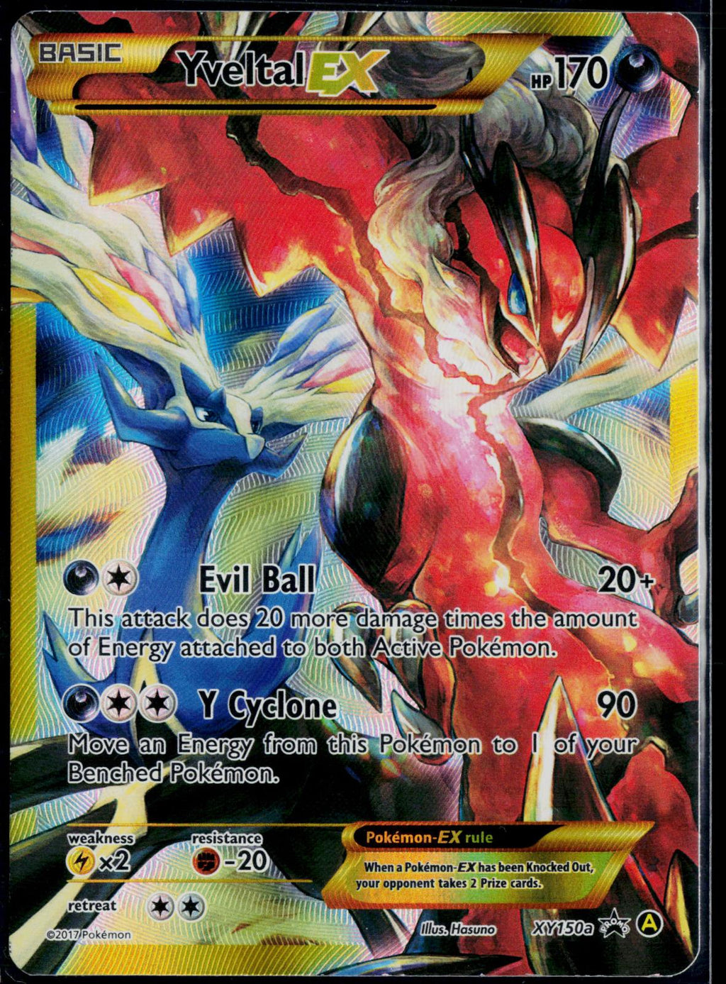 YVELTAL EX XY150A POKEMON ALTERNATE ART PROMOS HOLO P NM