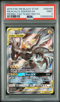 PIKACHU & ZEKROM GX SM168 PSA 9 POKEMON SM BLACK STAR PROMO TAG TEAM TINS