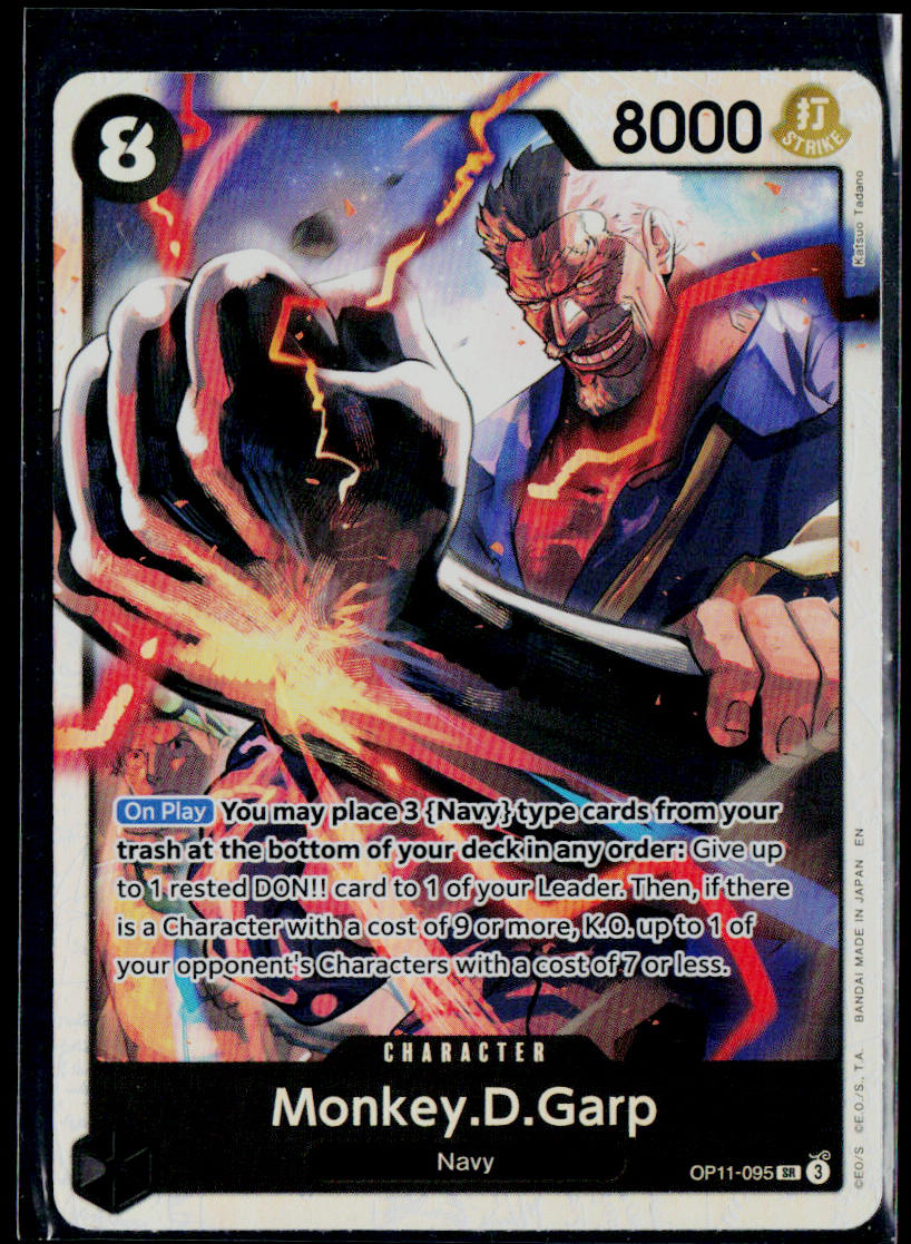 MONKEY.D.GARP OP11-095 ONE PIECE A FIST OF DIVINE SPEED SR NM