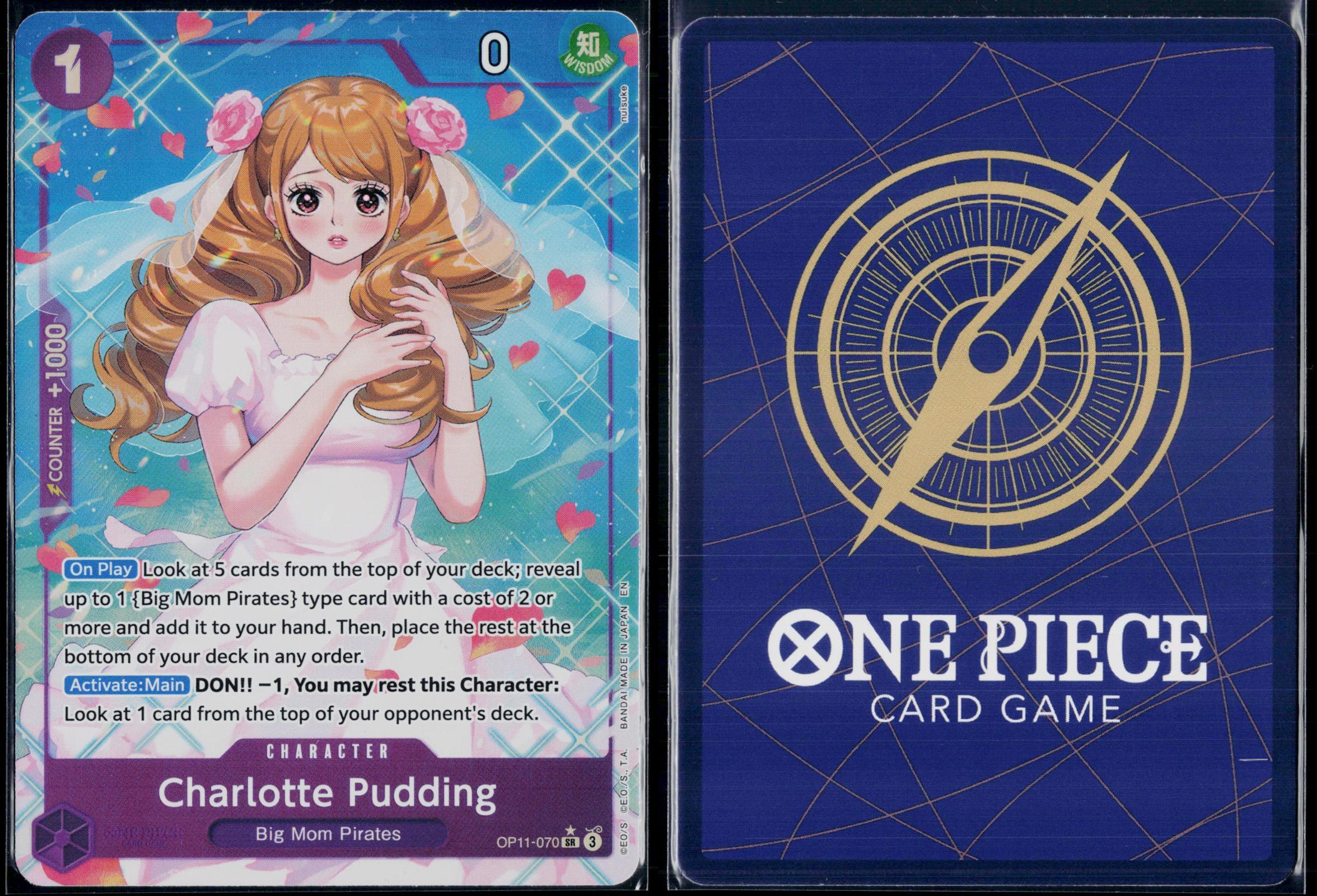 CHARLOTTE PUDDING (ALTERNATE ART) OP11-070 ONE PIECE A FIST OF DIVINE SPEED NM