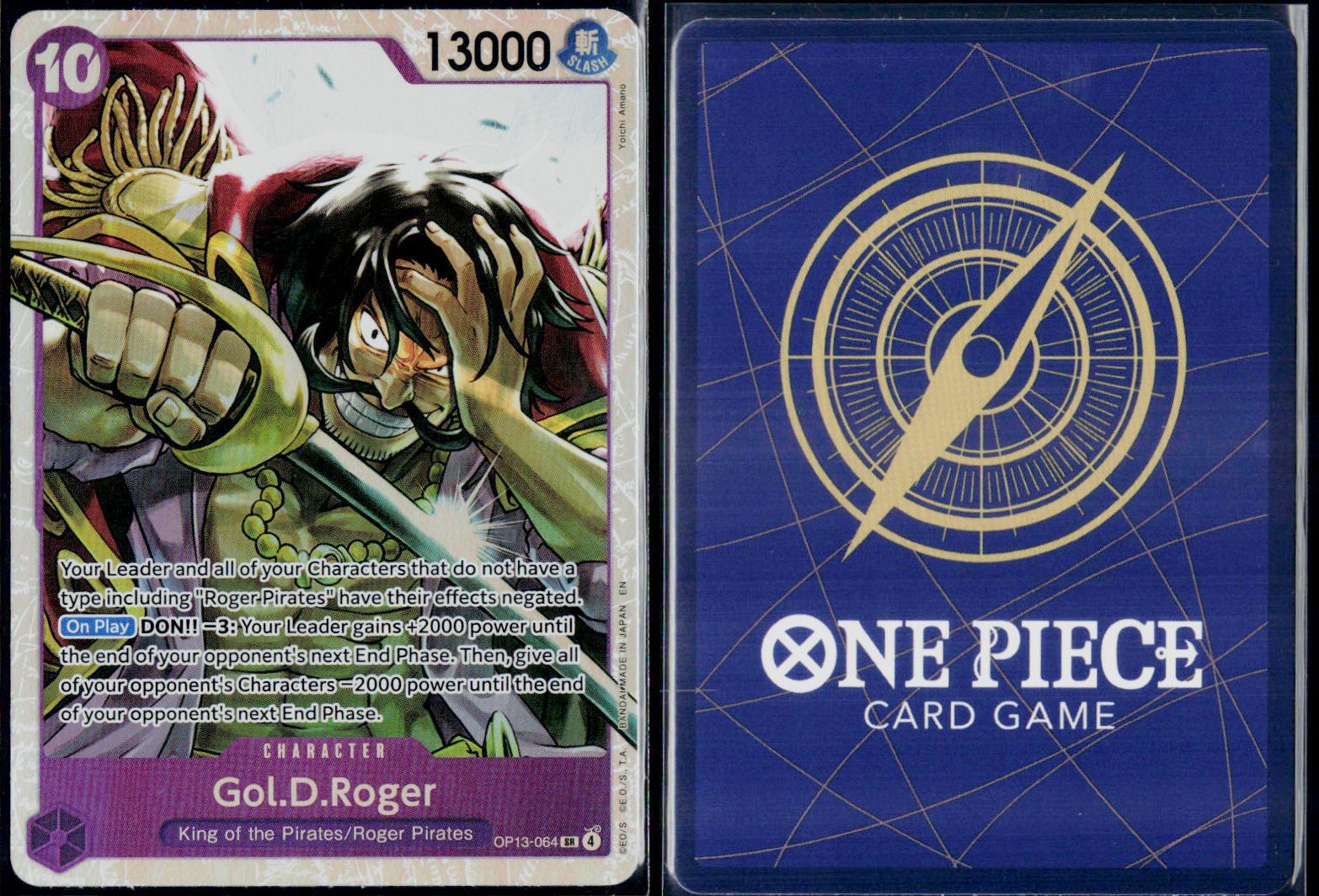 GOL.D.ROGER (064) OP13-064 ONE PIECE CARRYING ON HIS WILL SR NM