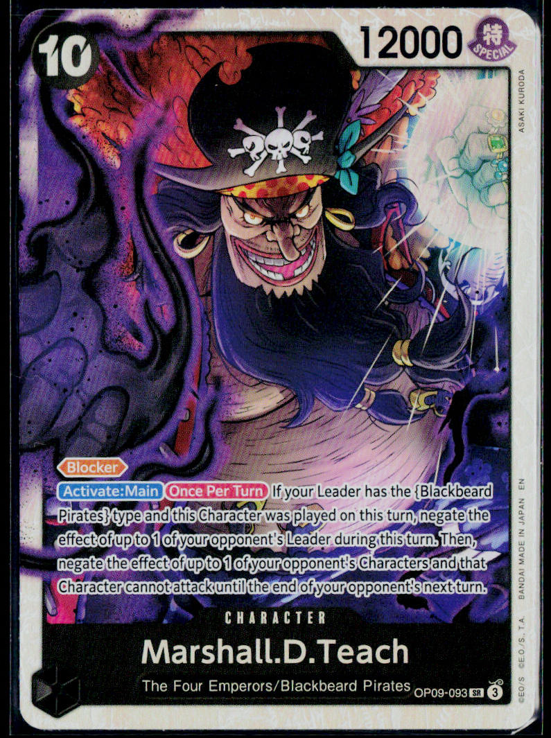 MARSHALL.D.TEACH (REPRINT) OP09-093 ONE PIECE PREMIUM BOOSTER NM