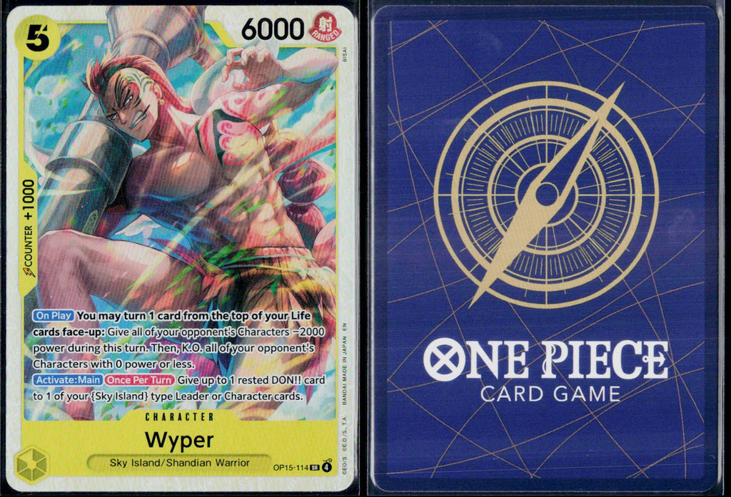 WYPER OP15-114 ONE PIECE ADVENTURE ON KAMI'S ISLAND SR NM