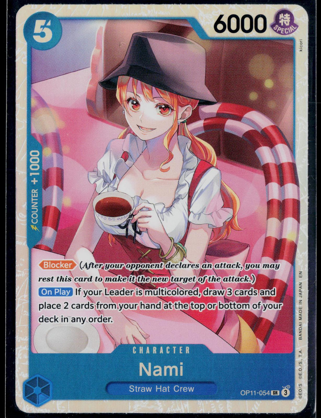 NAMI (054) OP11-054 ONE PIECE A FIST OF DIVINE SPEED SR NM