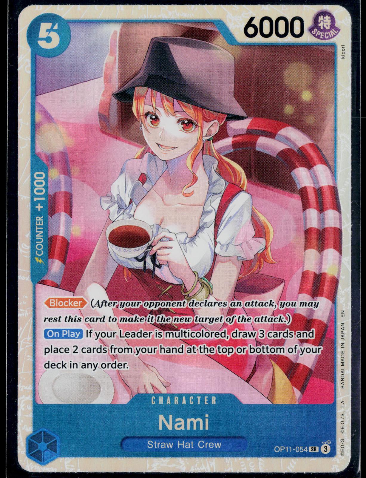 NAMI (054) OP11-054 ONE PIECE A FIST OF DIVINE SPEED SR NM