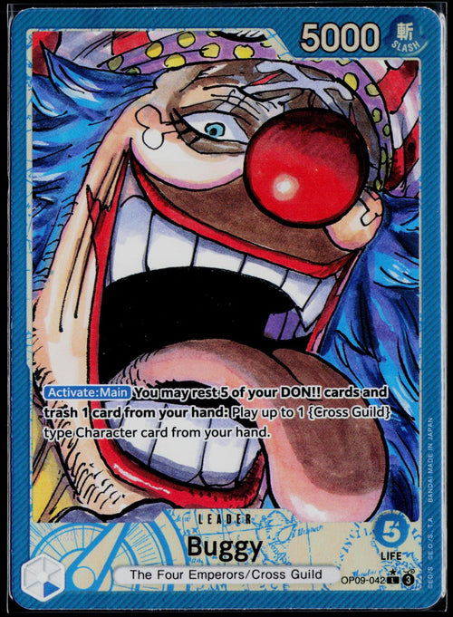 BUGGY (042) (PARALLEL) OP09-042 ONE PIECE EMPERORS IN THE NEW WORLD L NM