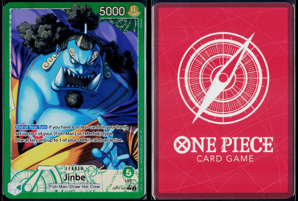JINBE (021) (ALTERNATE ART) OP11-021 ONE PIECE A FIST OF DIVINE SPEED L NM