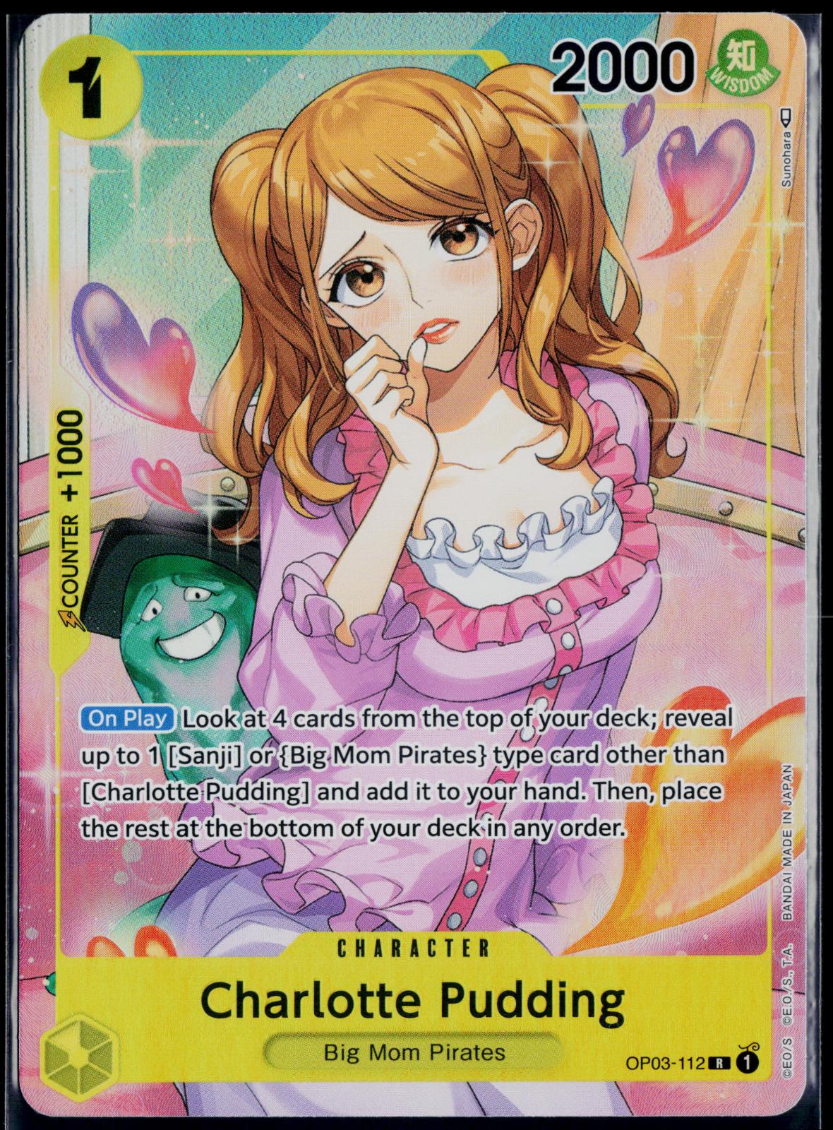 CHARLOTTE PUDDING (ALTERNATE ART) OP03-112 ONE PIECE PILLARS OF STRENGTH R NM