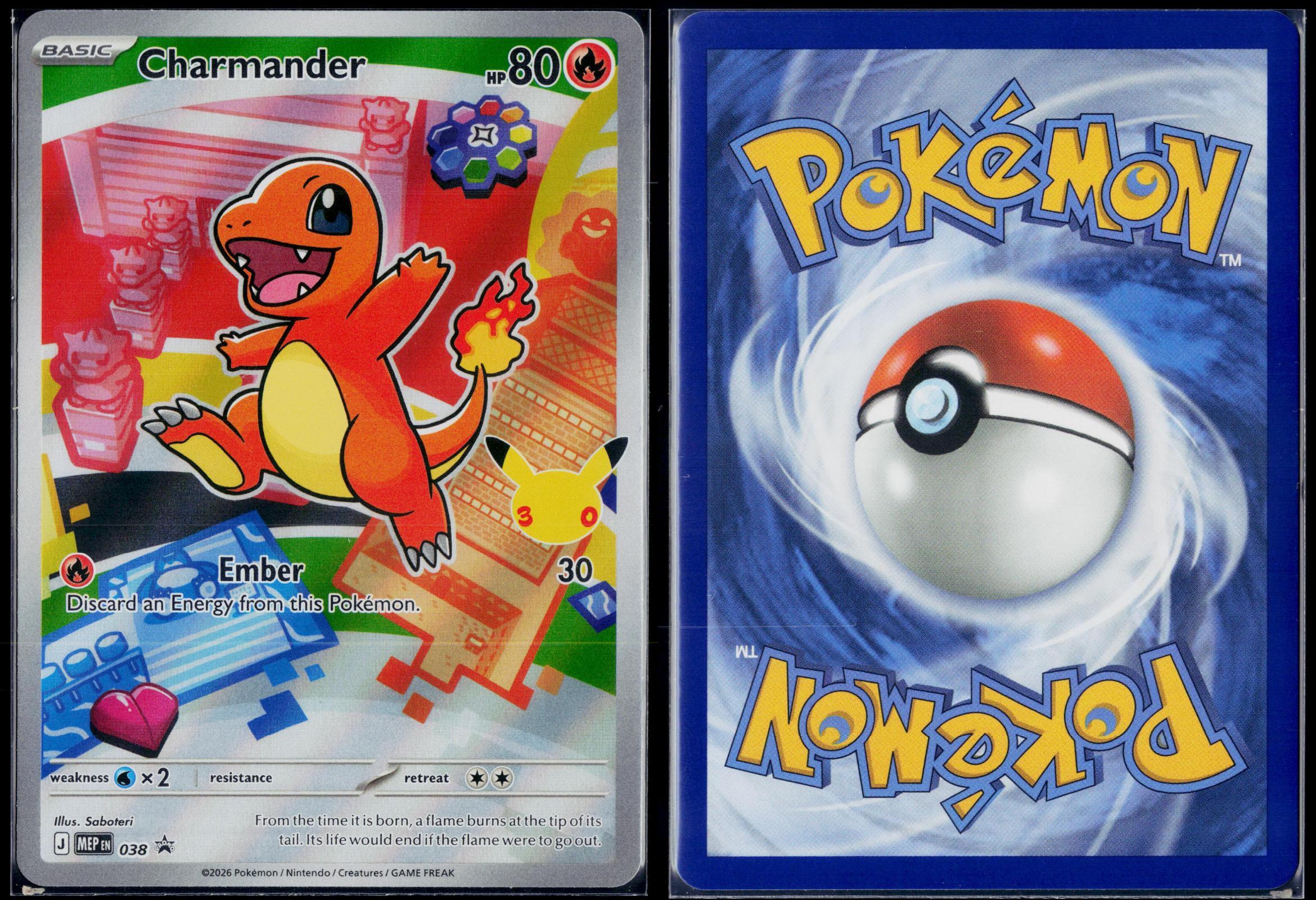 CHARMANDER 038 POKEMON ME: MEGA EVOLUTION PROMO HOLO P NM