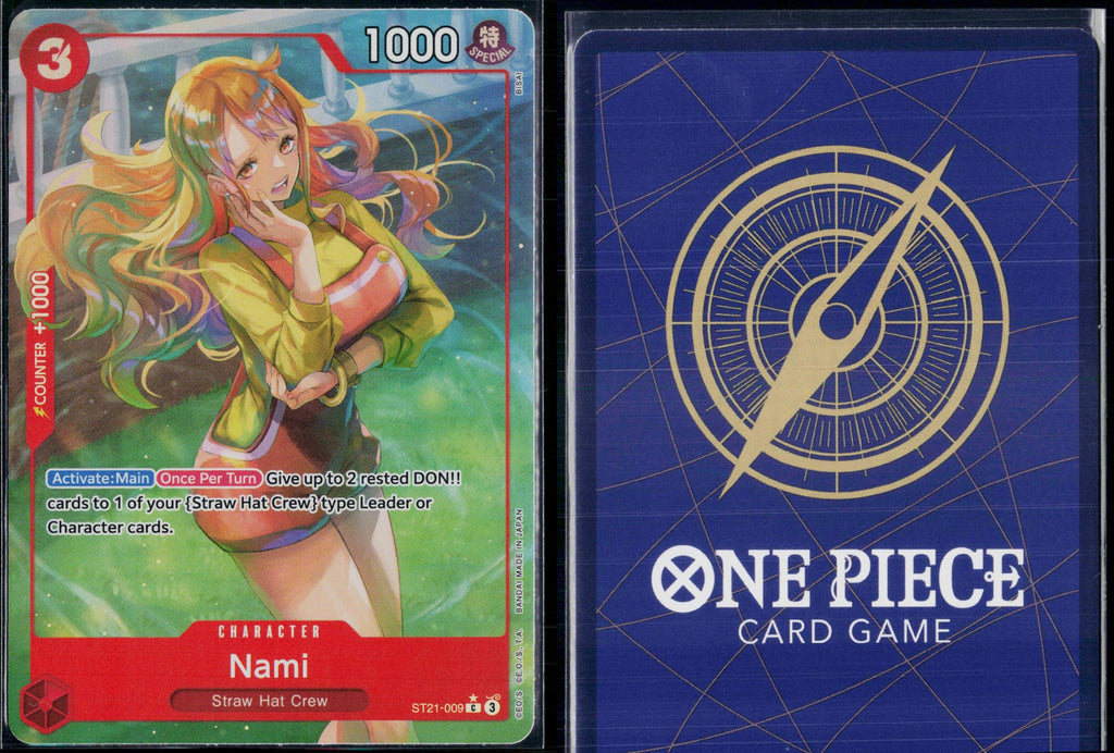 NAMI (PARALLEL) ST21-009 ONE PIECE STARTER DECK EX: GEAR 5 C NM