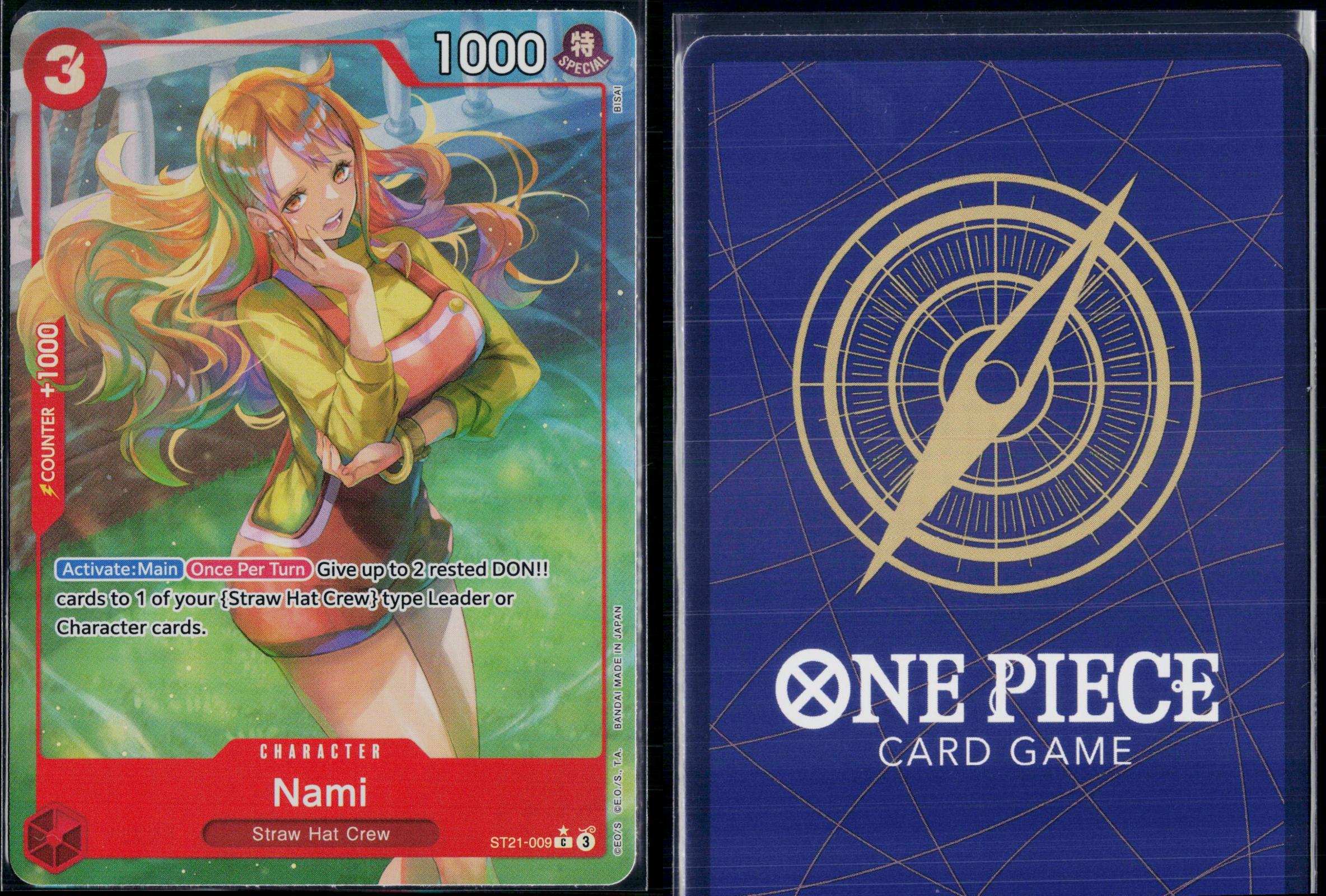 NAMI (PARALLEL) ST21-009 ONE PIECE STARTER DECK EX: GEAR 5 C NM