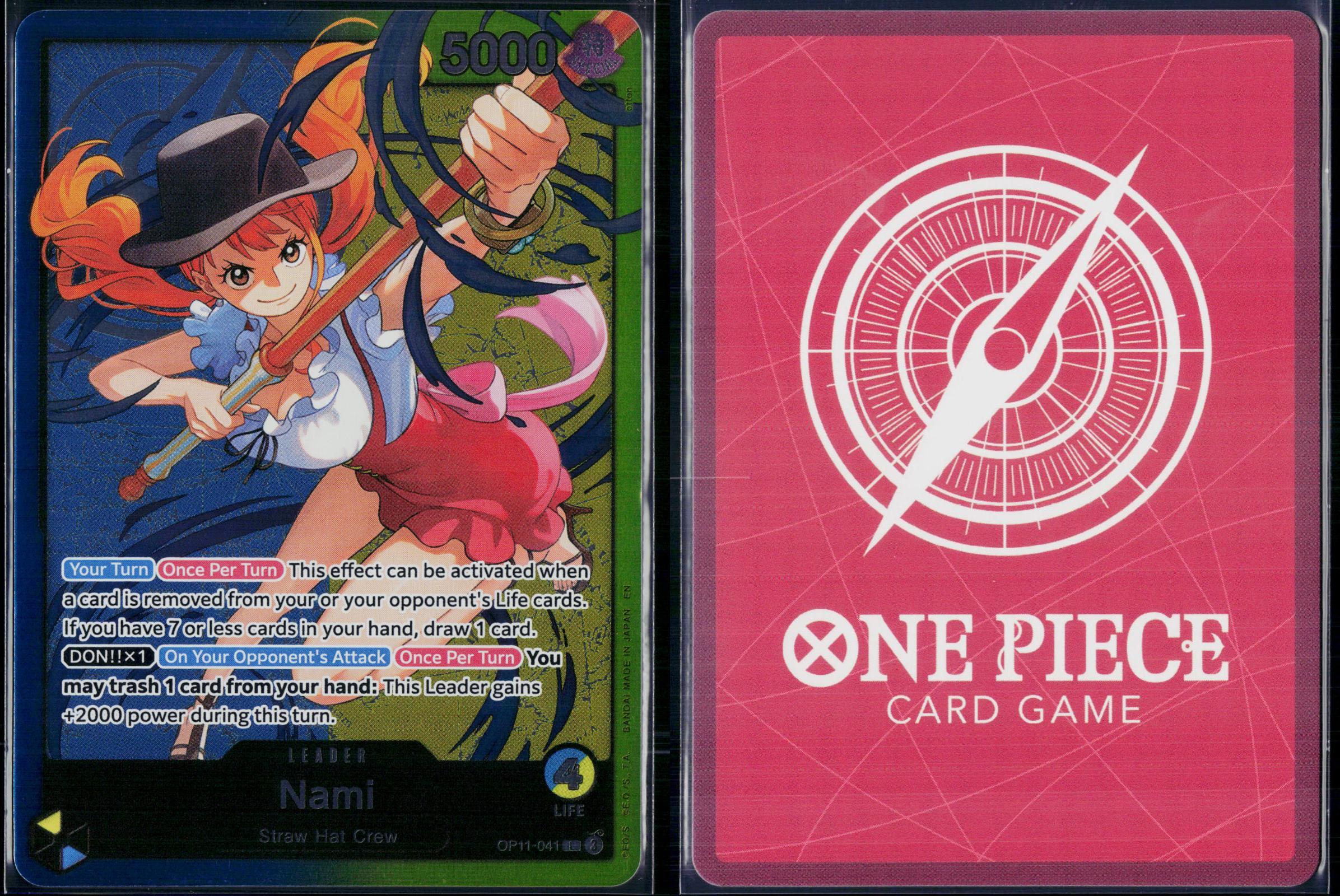NAMI OP11-041 NAMI DECK ONE PIECE A FIST OF DIVINE SPEED L NM