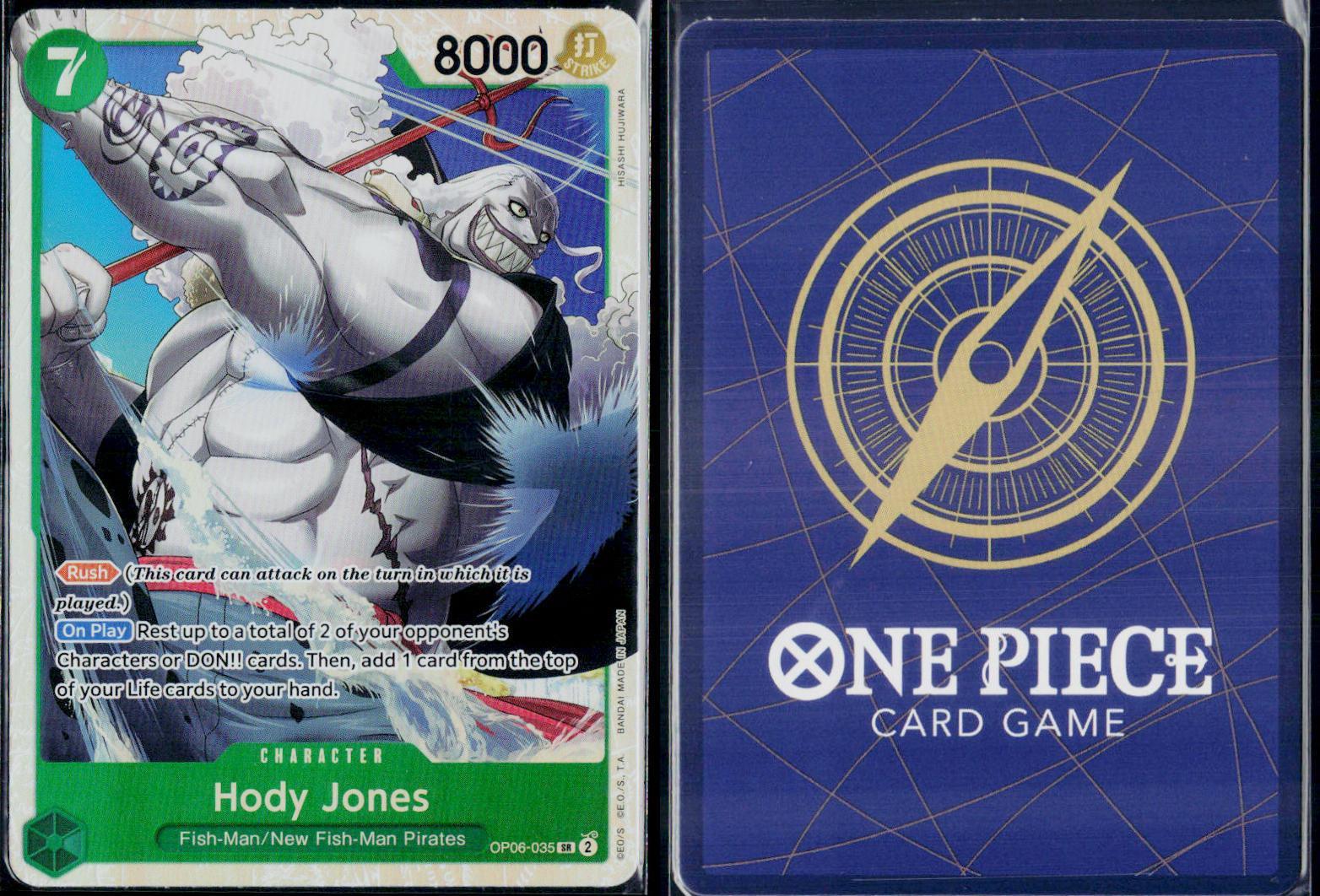 HODY JONES (035) OP06-035 ONE PIECE WINGS OF THE CAPTAIN SR NM