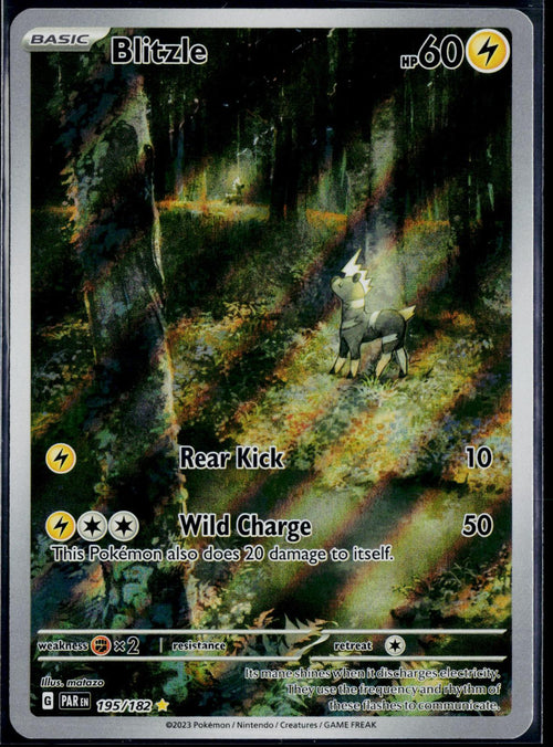BLITZLE 195/182 POKEMON PARADOX RIFT ILLUSTRATION RARE NM