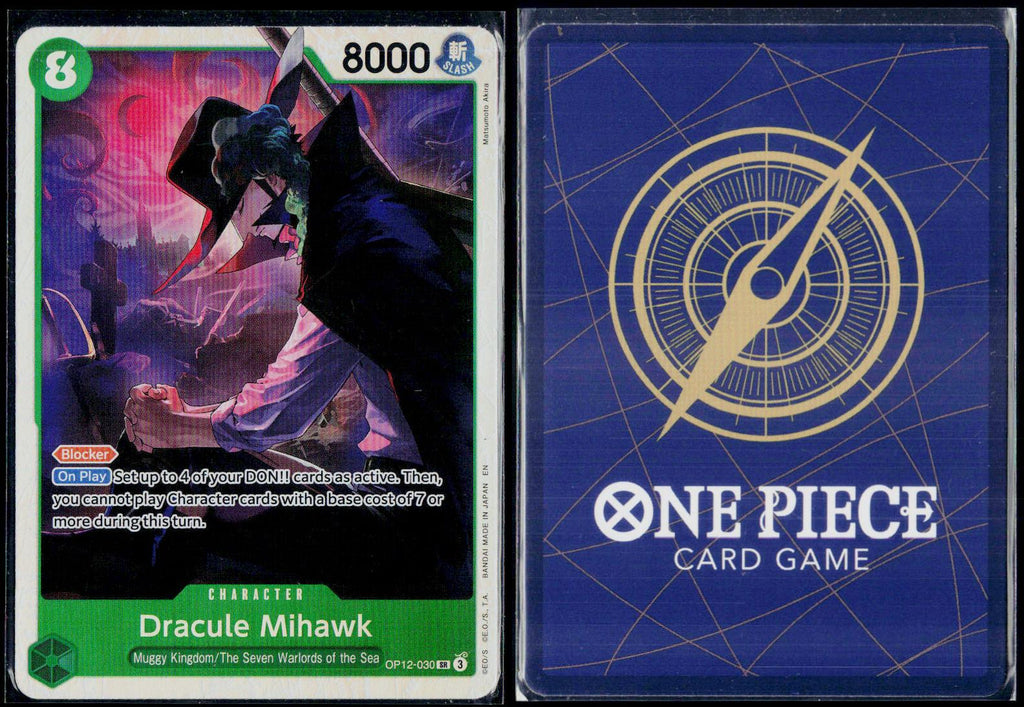 DRACULE MIHAWK OP12-030 ONE PIECE LEGACY OF THE MASTER SR NM