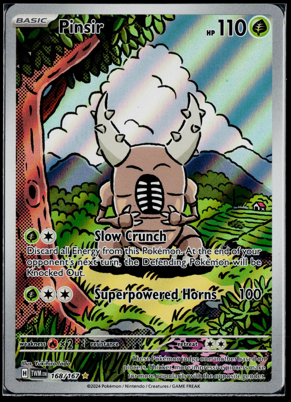PINSIR 168/167 POKEMON TWILIGHT MASQUERADE ILLUSTRATION RARE NM